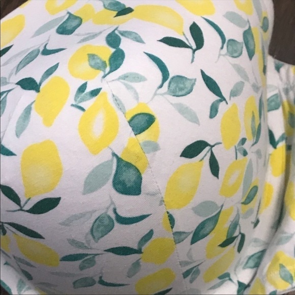 Lane Bryant Cacique Soft Cotton T-shirt lemon Print bra 🍋 - Picture 3 of 6